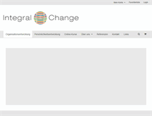 Tablet Screenshot of integral-change.com